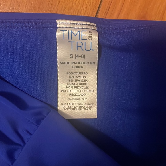 ⭐️ NWOT Time and Tru royal blue b suit bottoms size Small - Picture 2 of 3